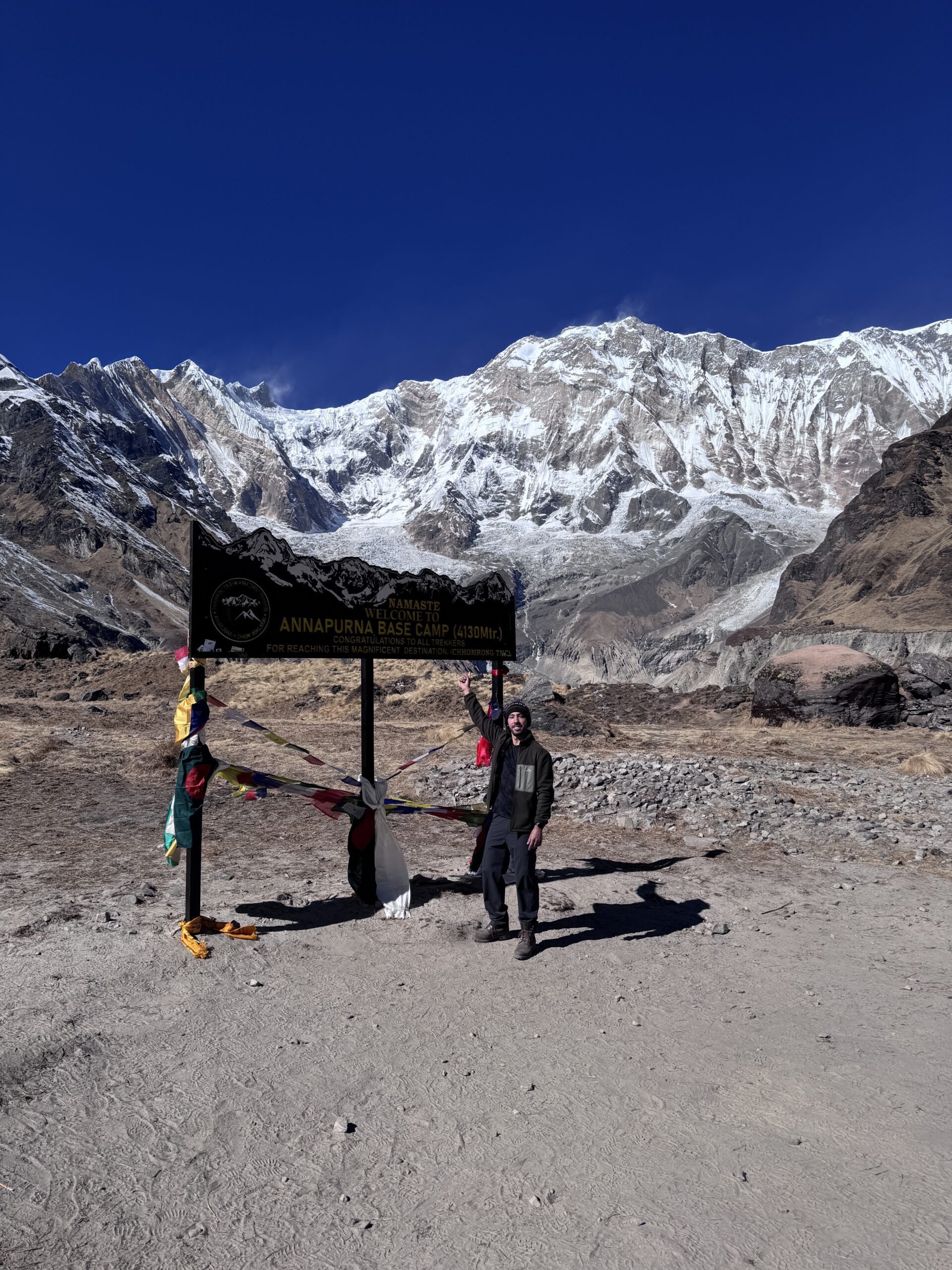 At Annapurna Base Camp in Nepal